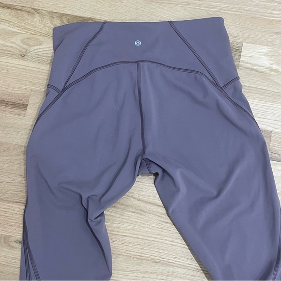 Lululemon Train Time Pants 7/8 Lavender Mulberry Leggings 25” size 10 - Picture 5 of 13